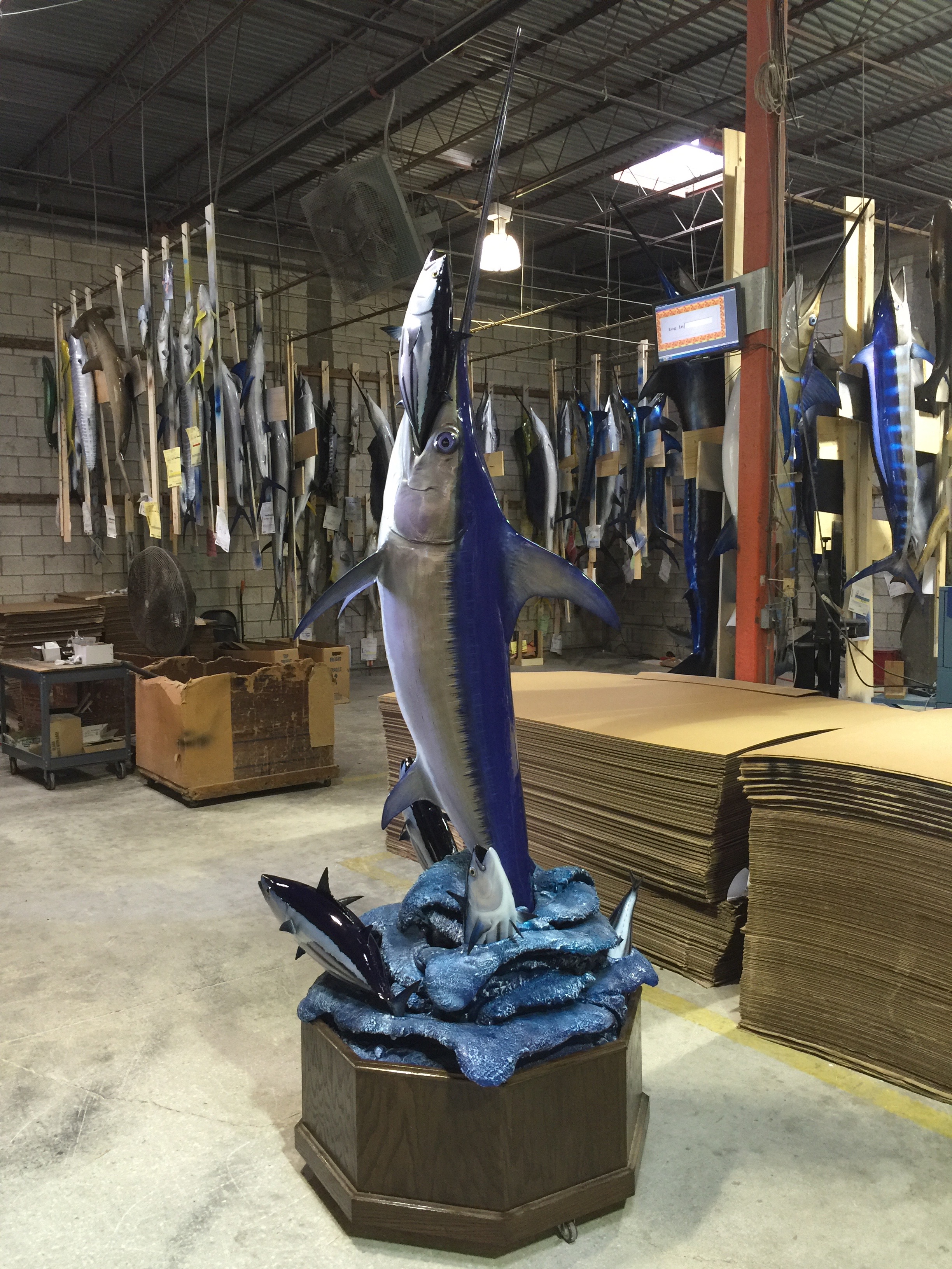 full size vertical swordfish replica full size swordfish mount